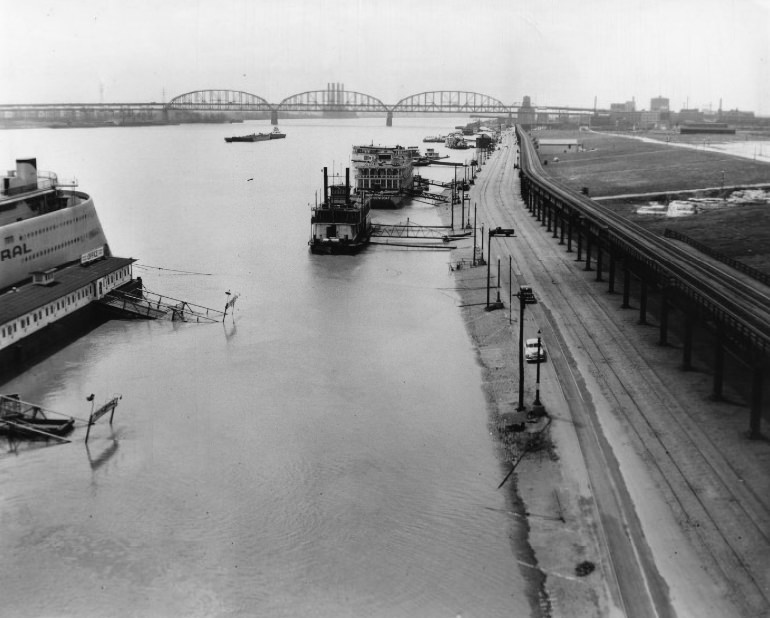 #177 The Overflowing Mississippi River, 1951