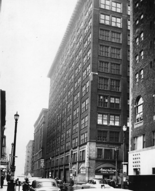 #227 Building at 11th & Locust looking north on 11th, 1958