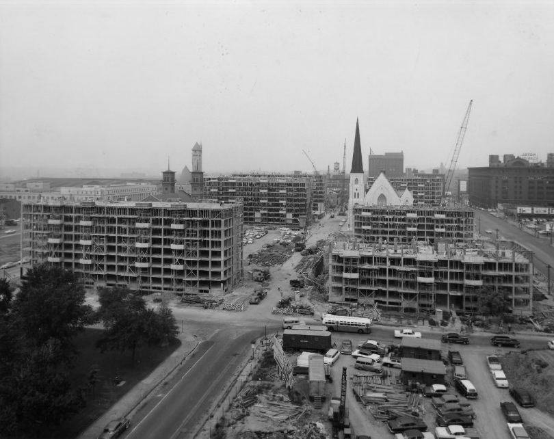 #25 Plaza Apartments – Under construction, 1959