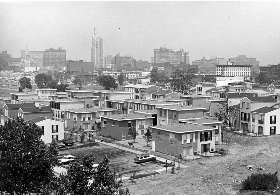 #105 Mill Creek Valley, 1960. Town house development in Mill Creek Valley has enough applications to fill all of the 279 units