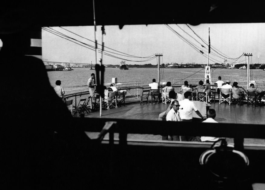 #106 President Lido deck, 1960