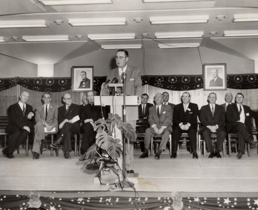 #120 Dedication Ceremony for New Employment Security Building, 1960