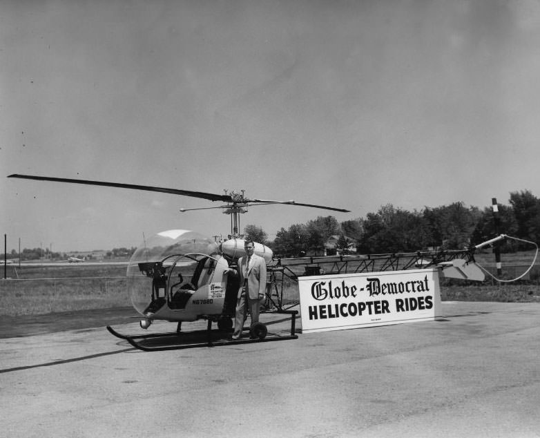 #130 Helicopter and Pilot, 1960