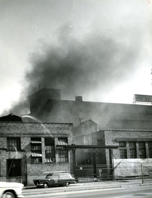 #150 Blowing smoke is the Century Foundry at 3711 Market st., 1961