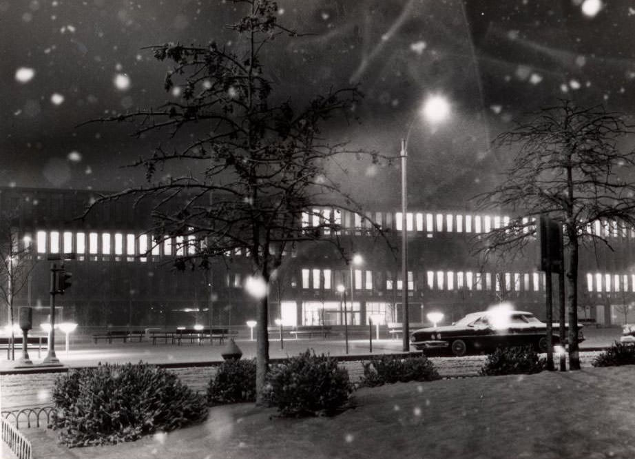 #164 Lights Burning in the New Federal Building, 1964