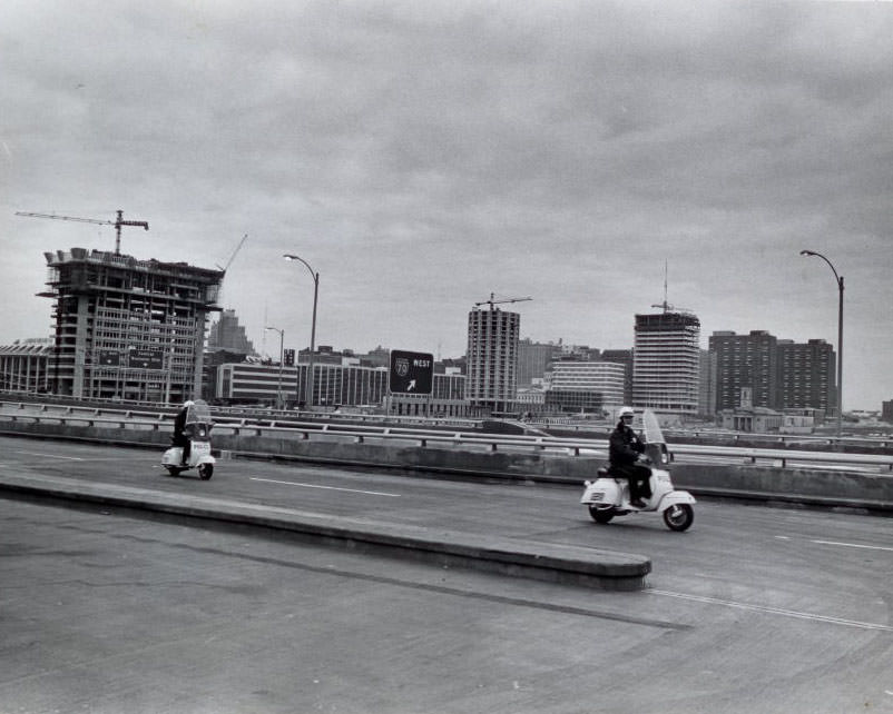 #39 Police Escort on the Poplar Street Bridge, 1967