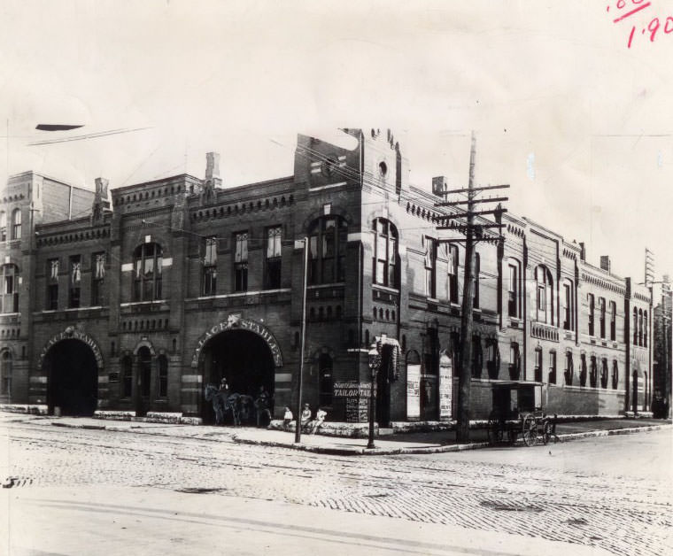 #90 Palace Stables of 1880s at 2938 Olive. Most stables ignored threat of the horseless carriage, 1960