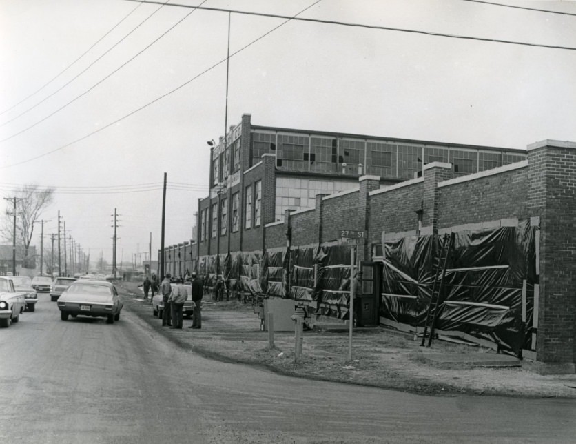 #11 The repair at the building at 27th St., 1972