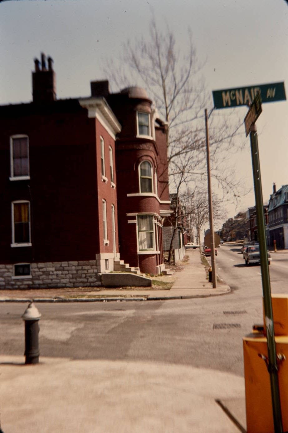#102 Arsenal St. past Benton Park, looking East, 1977