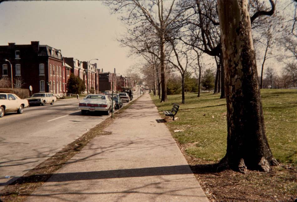 #104 Arsenal St., south side, looking east, 1977