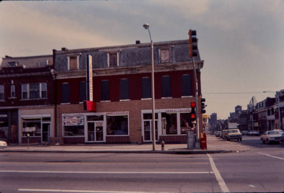 #123 Jefferson Ave. & Cherokee St., looking east, 1977
