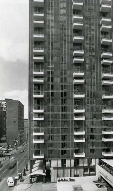 #63 Side view of Mansion House Tower, 1975
