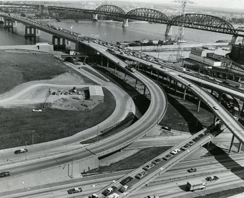 #47 Tedious Traffic On The Poplar Street Bridge, 1975