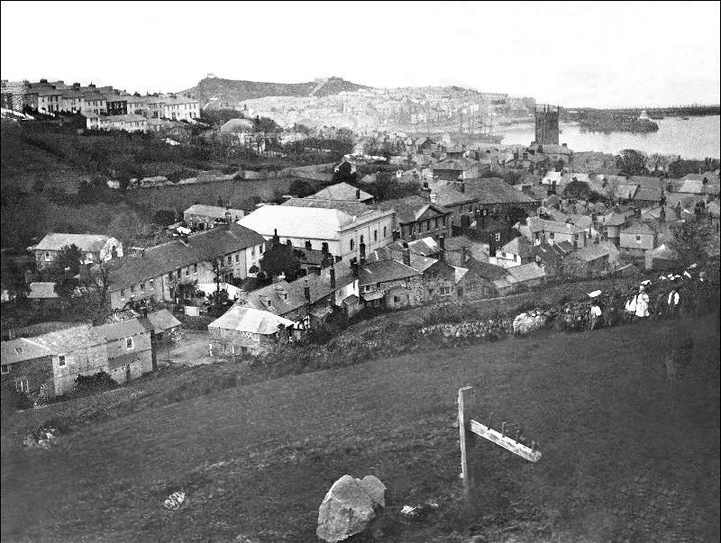 #26 A view of the town taken from where the large car park is now situated, St. Ives, Cornwall