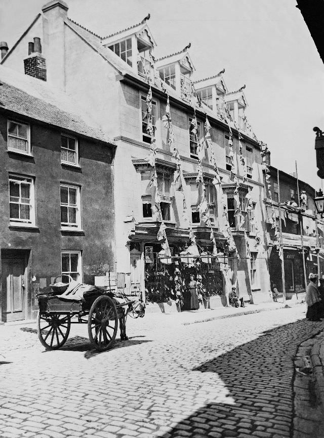#9 A view mid-way along Fore Street, just opposite the former premises of Woolworths, St. Ives, Cornwall