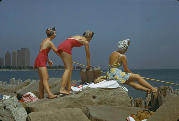 A Look at the Iconic Swimwear Styles of Chicago Women in the 1940s Fashion &; Culture