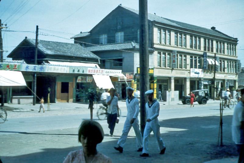 #15 Kaohsiung street scenes, Taiwan, 1954