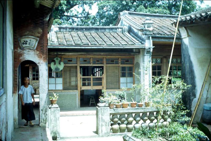 #26 Tainan monastery courtyard, Taiwan, 1954
