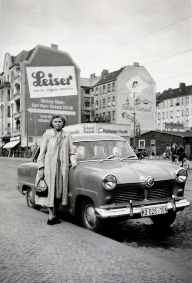 #12 Ford Taunus 12 M, Karl-Marx-Straße, West Berlin’s Neukölln district, Berlin, 1954
