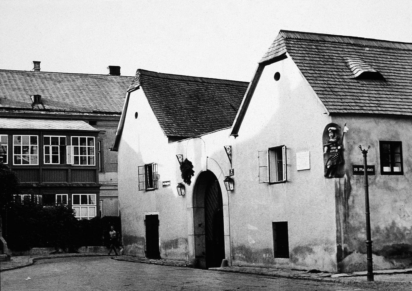 #30 Exterior view of the home of Ludwig van Beethoven in Heiligenstadt, Austria, where he wrote his will, known as the “Heiligenstadt Testament,” in mid-1900s.