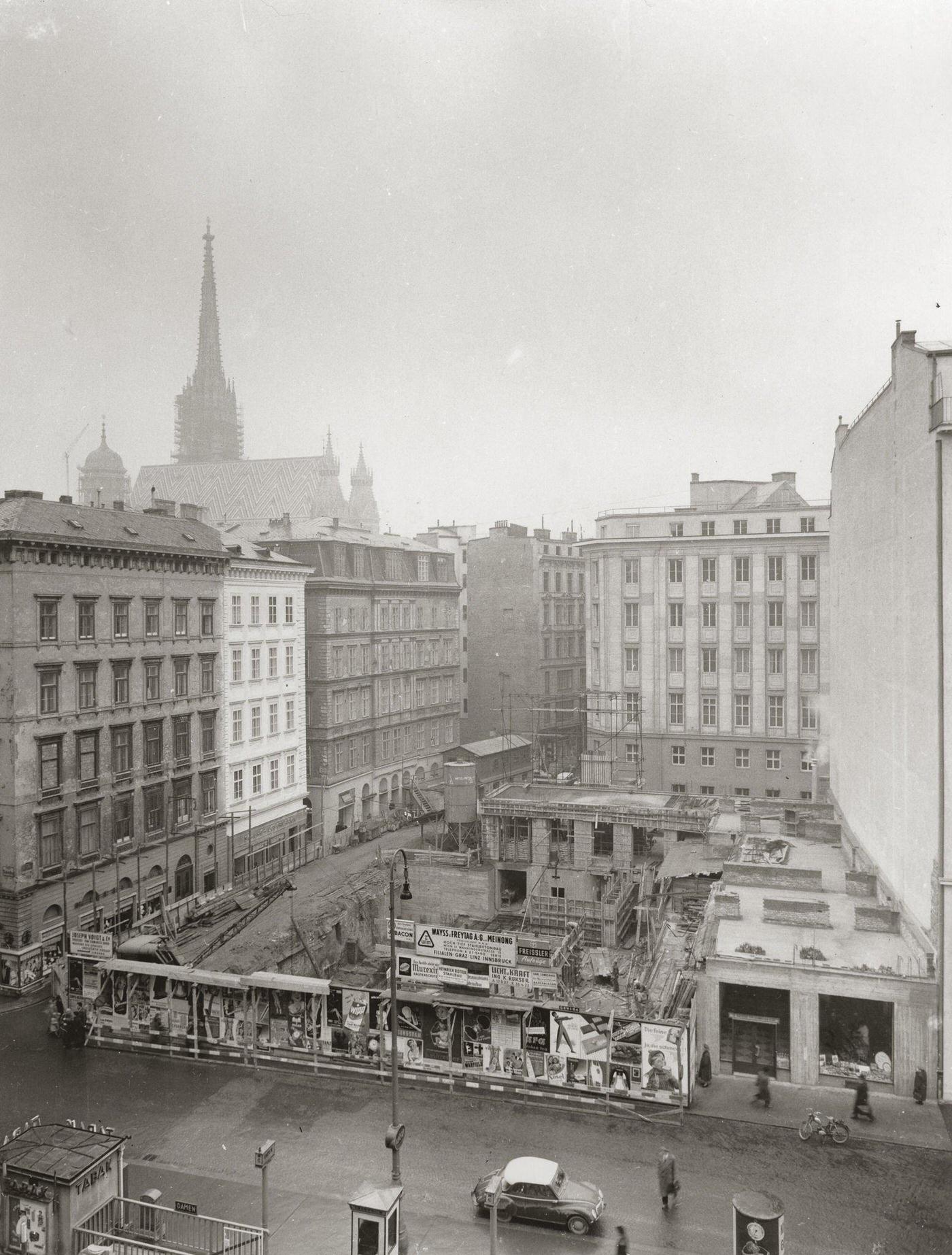 #7 Demolition work in Vienna, photographed on November 13th, 1956 by O. Gibian.