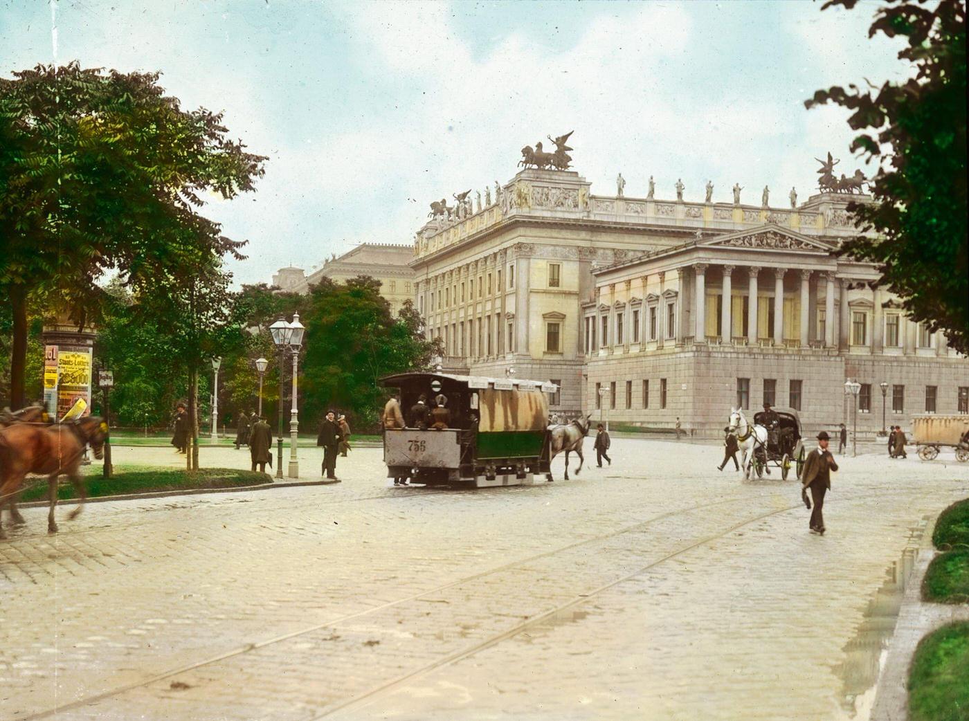 #15 The Parliament building and the Ringstrasse in Vienna’s first district, 1900.