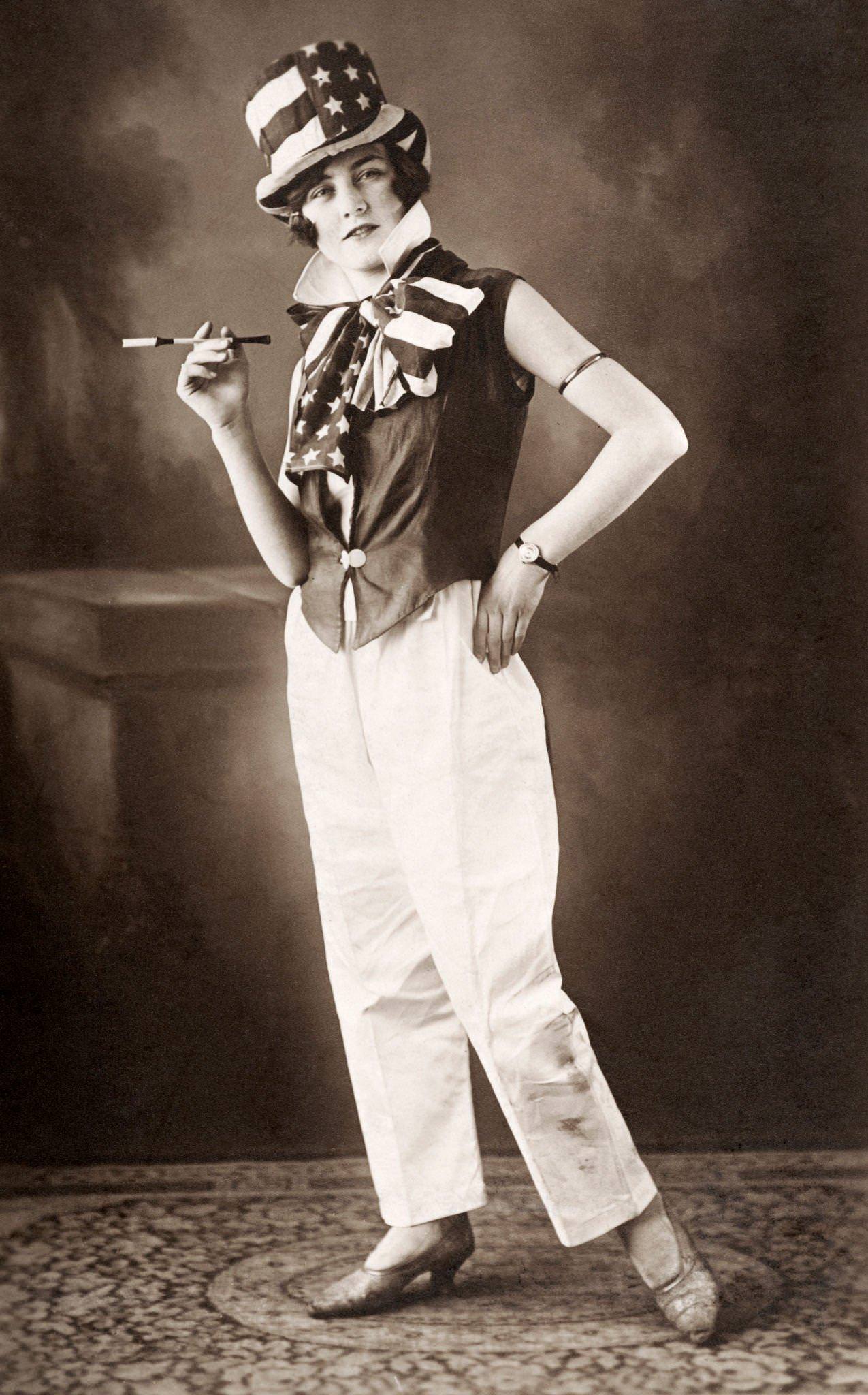 #23 Vintage Fashion: American Motif with Cigarette Holder, 1920