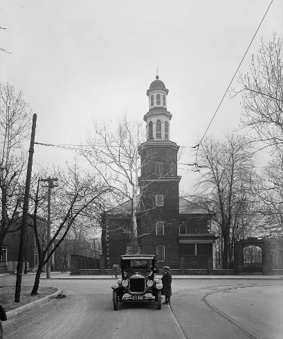 #48 Ford Motor Co. Ford touring car at Christ Church, 1925