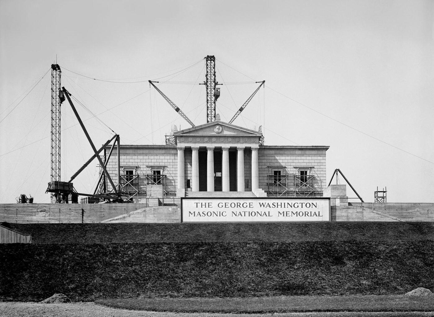 #54 George Washington Masonic National Memorial under Construction, Alexandria, 1925