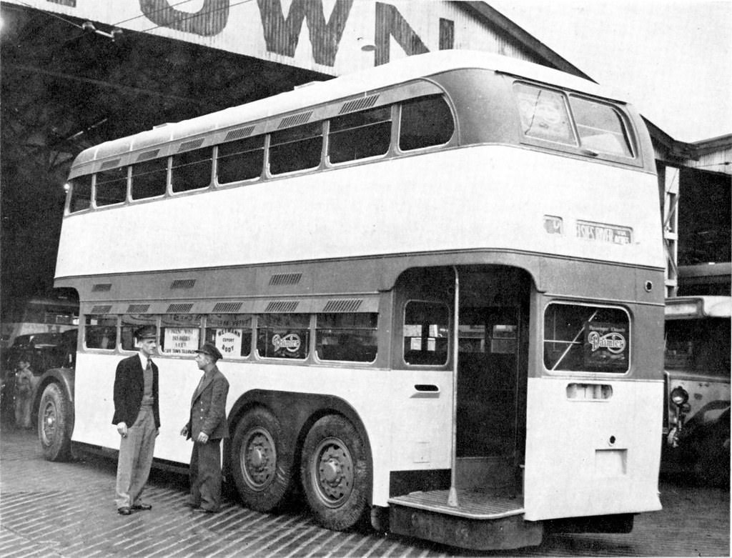 #56 Newly delivered Daimler bus June 1949.
