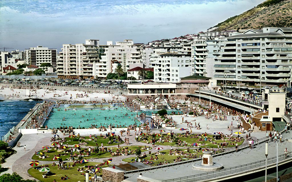 #126 Sea Point pool and Flat-land, 1967,