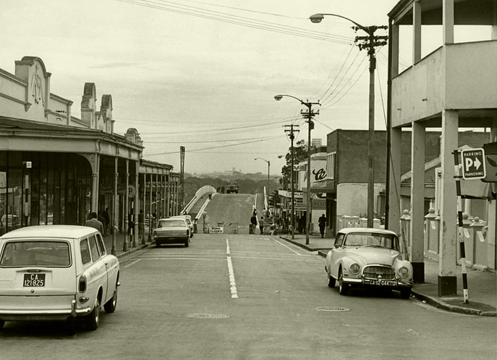 #156 New rail bridge, Observatory, Nov. 1967.