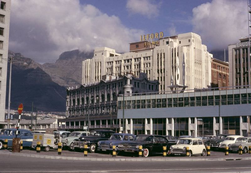 #251 Cars parked across from Cape Town City Hall, 1960s