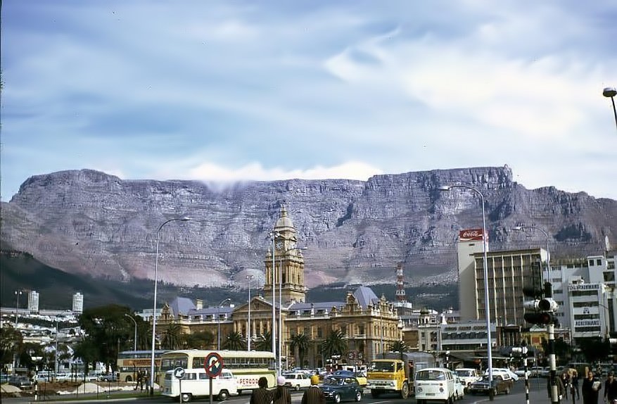 #119 City Hall and mountain, 1973