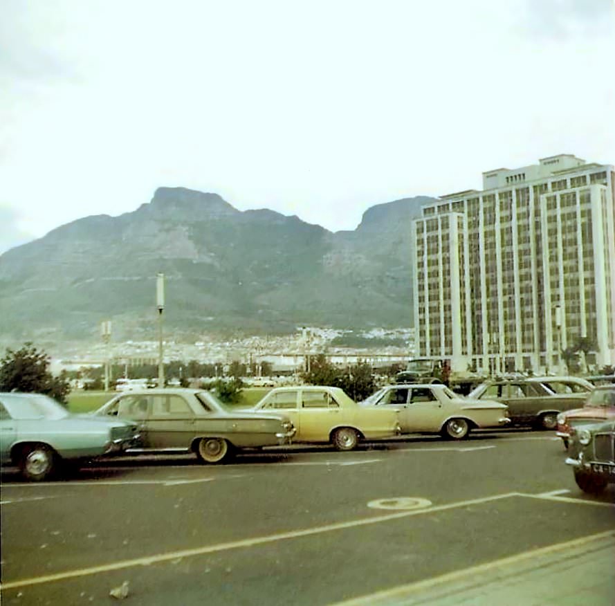 #91 Lots of parking on the Foreshore, 1970.