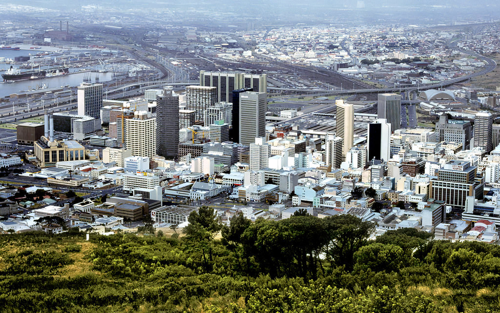 #37 City centre from Signal Hill, 1986.