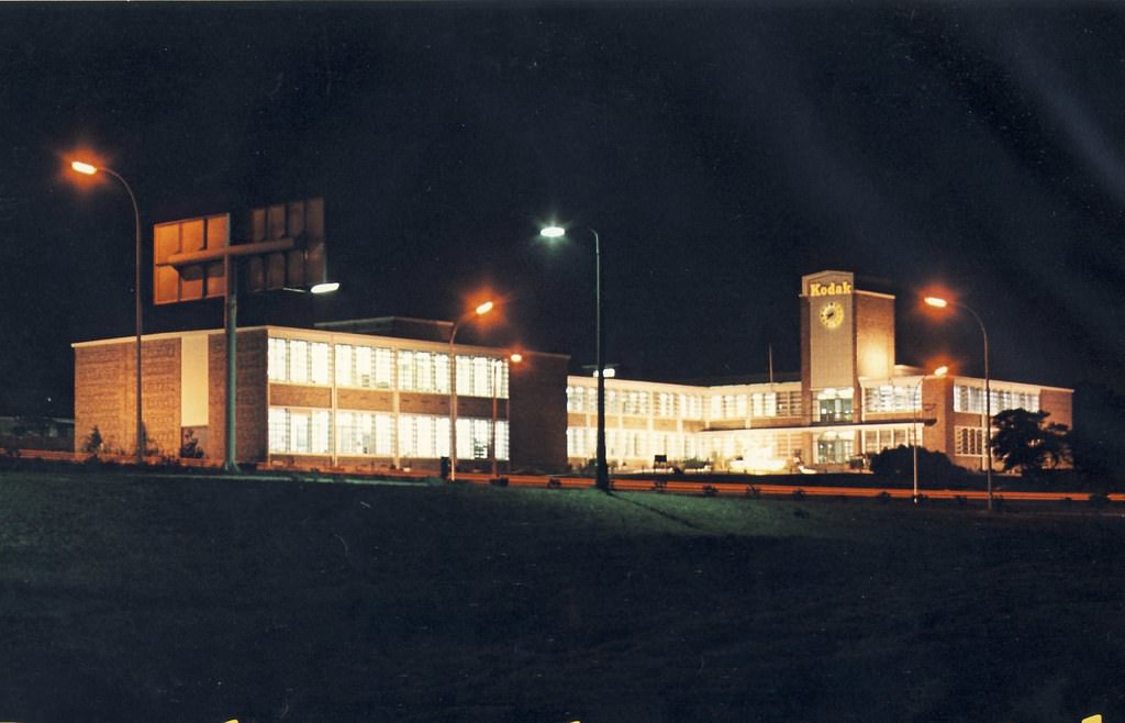 #77 Kodak Building, 1981. Kodak relocated from the city centre to their new premises along the Black River Parkway during the late sixties. It is currently the M5 Park.