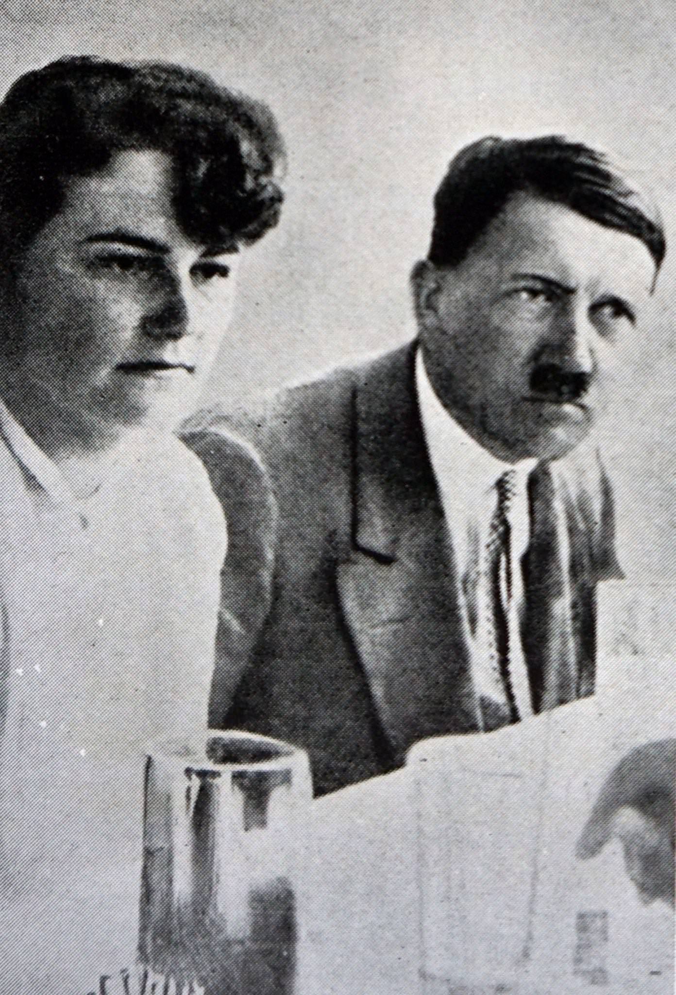 #11 Adolf Hitler with Angela Maria “Geli” Raubal (1908-1931) during their close association until her tragic death.