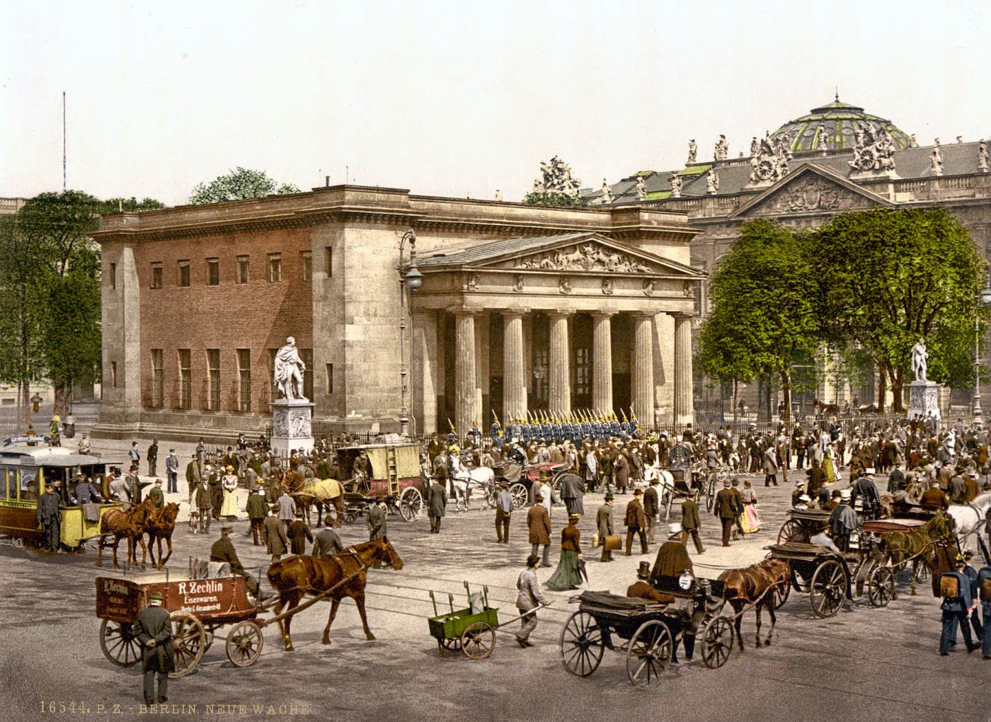 #11 The “New Guard” and street scene, Berlin, Germany, 1890