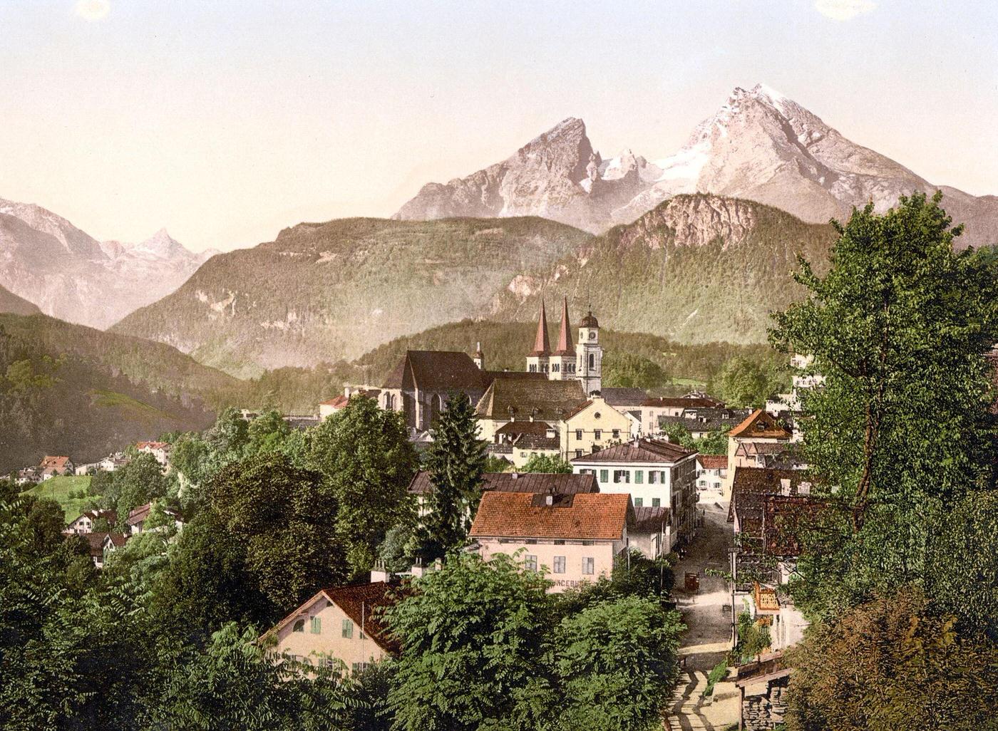#18 Berchtesgaden with Waltzmann, Upper Bavaria, Germany, 1890.