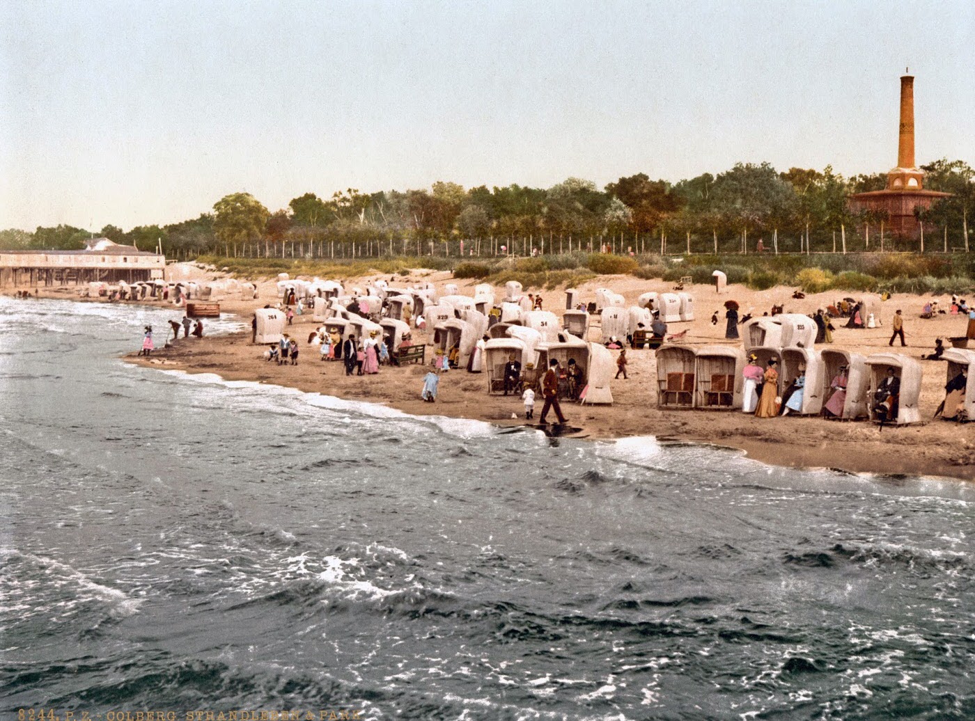 #2 Beach and park, Colberg, Pomerania, Germany (now Kołobrzeg, Poland), 1890