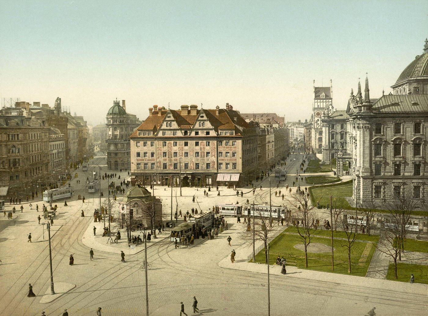 #27 Karlsplatz Munich, Germany, 1890s