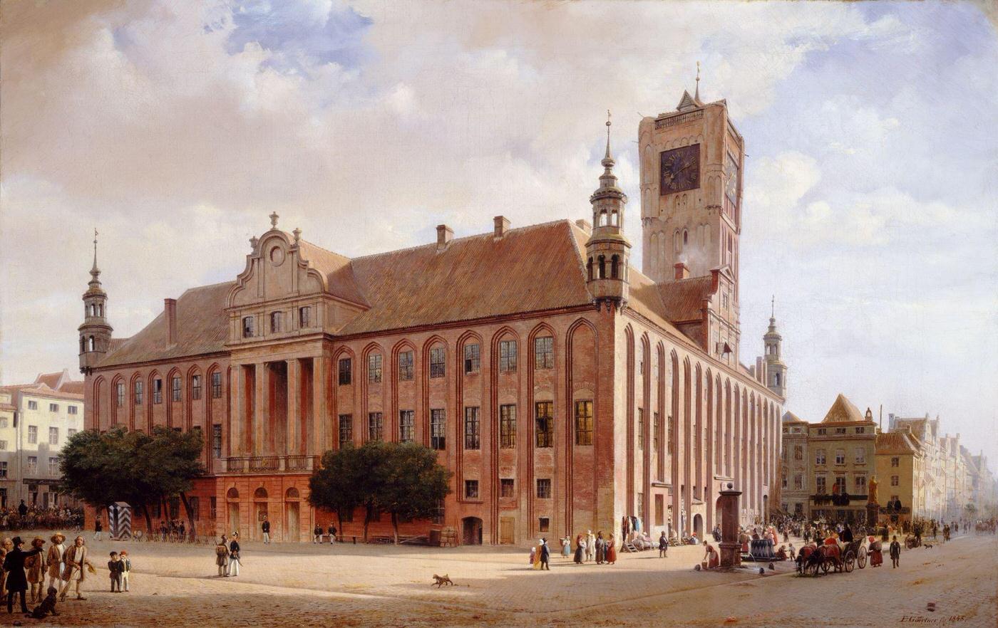 #43 City Hall at Thorn, 1848, artist Eduard Gaertner.