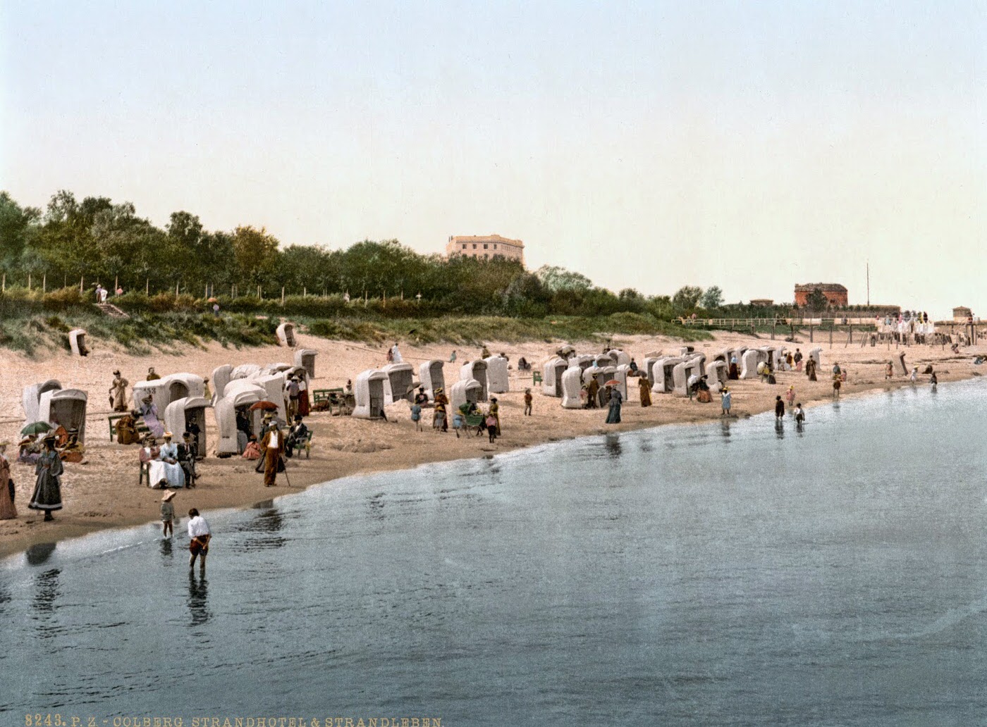 #5 Hotel and beach, Colberg, Pomerania, Germany (now Kołobrzeg, Poland), 1890