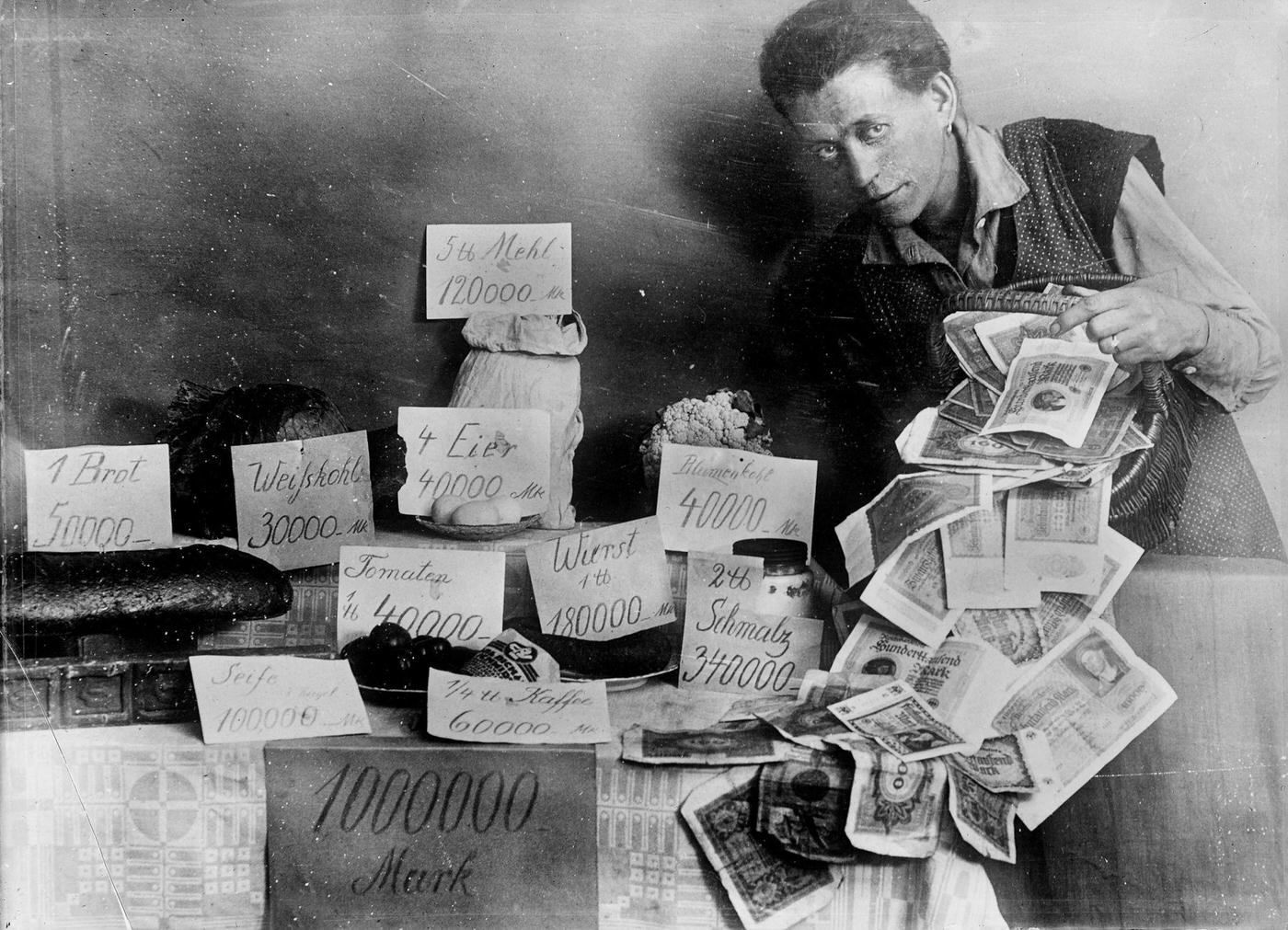 #17 High food cost in Weimar Republic after 1923 devaluation.