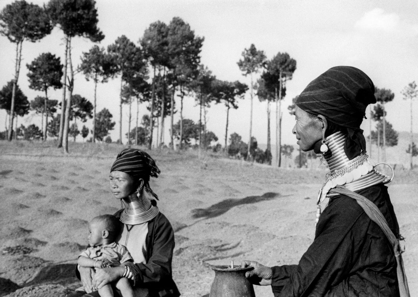 #18 Padaung women of the Kayan region, Asia, 1959.