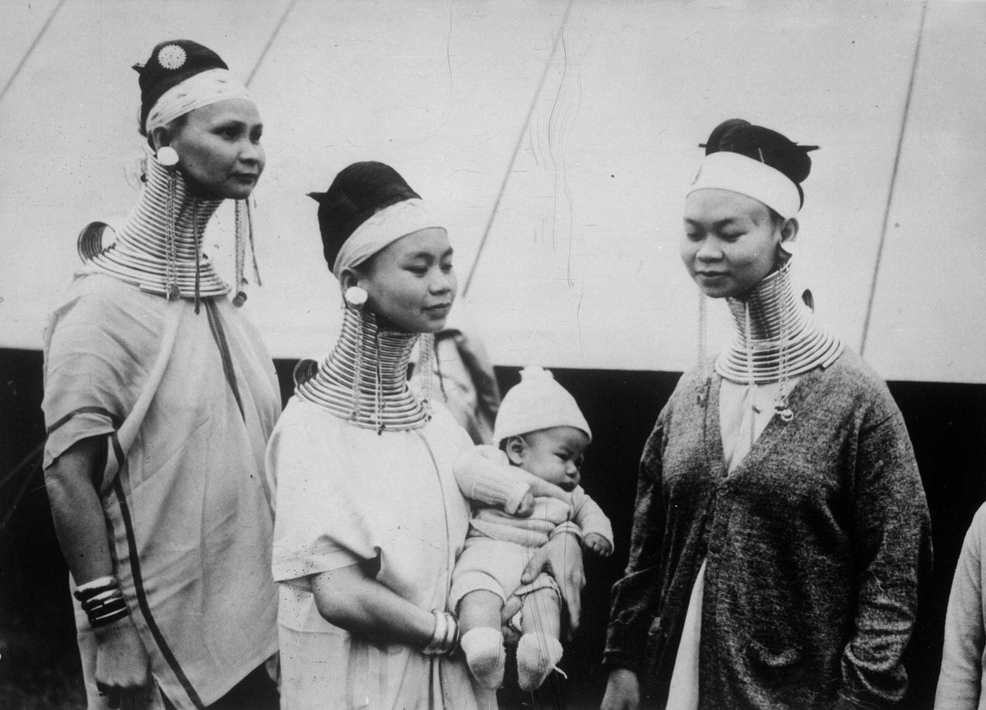 #5 Giraffe women of Burma, London, 1930.