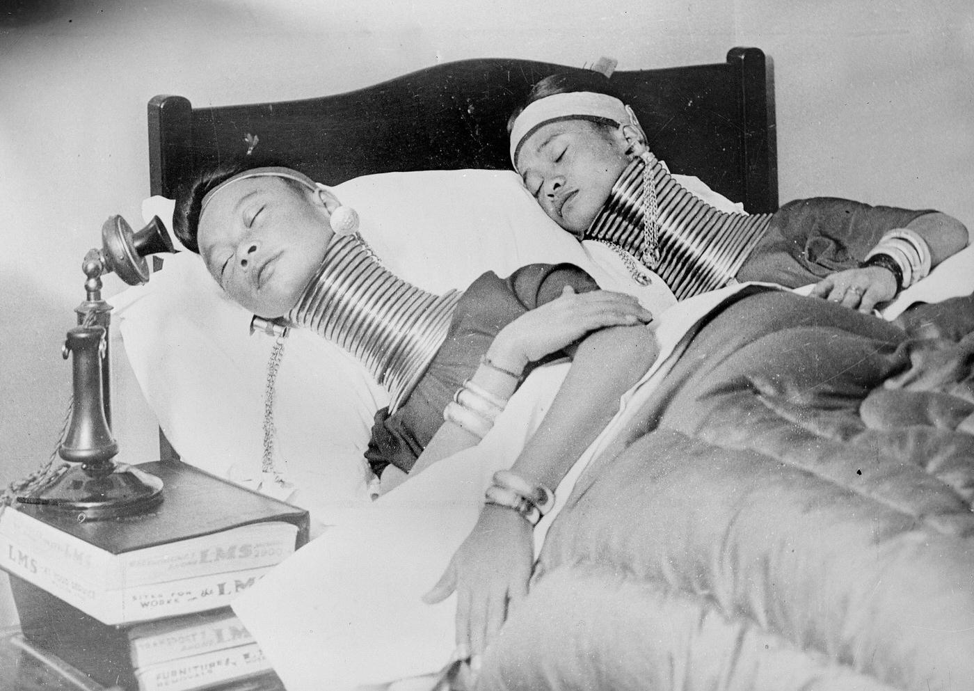 #7 Giraffe women of Burma, London, 1930.