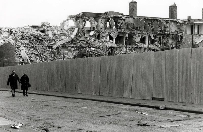 #146 Demolished flats, Vauxhall, 1980s