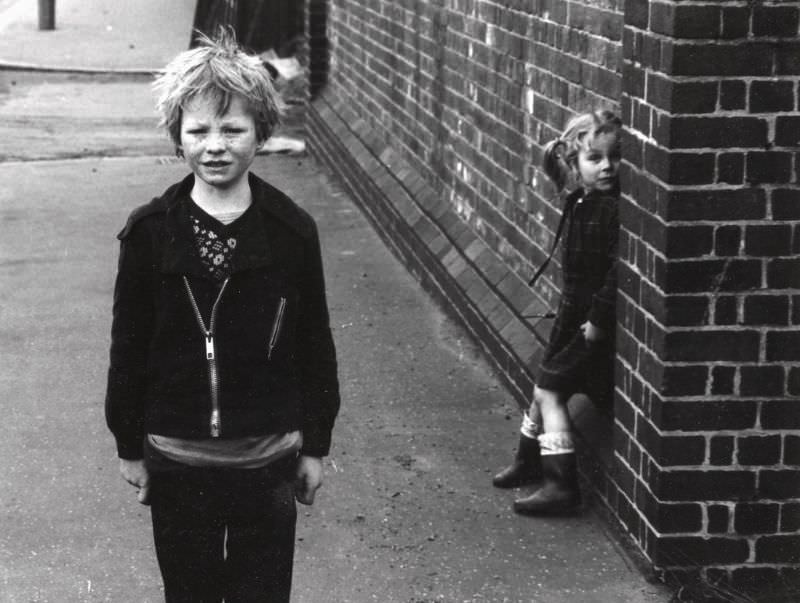 #153 Gypsy kids on the Dock Road, 1980s